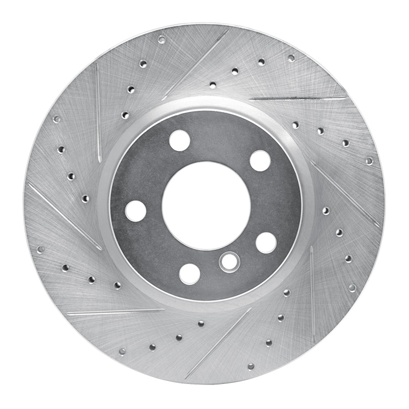 Picture of R1 11-18 BMW X3 Front Left Drilled & Slotted Silver Brake Rotor