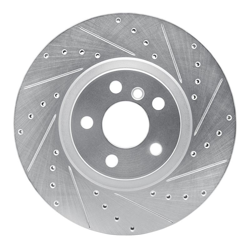 Picture of R1 15-25 BMW X1 (USA/Canada) Front Right Drilled & Slotted Silver Brake Rotor