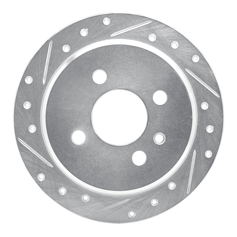 Picture of R1 88-90 BMW 325IX Rear Left Drilled & Slotted Silver Brake Rotor