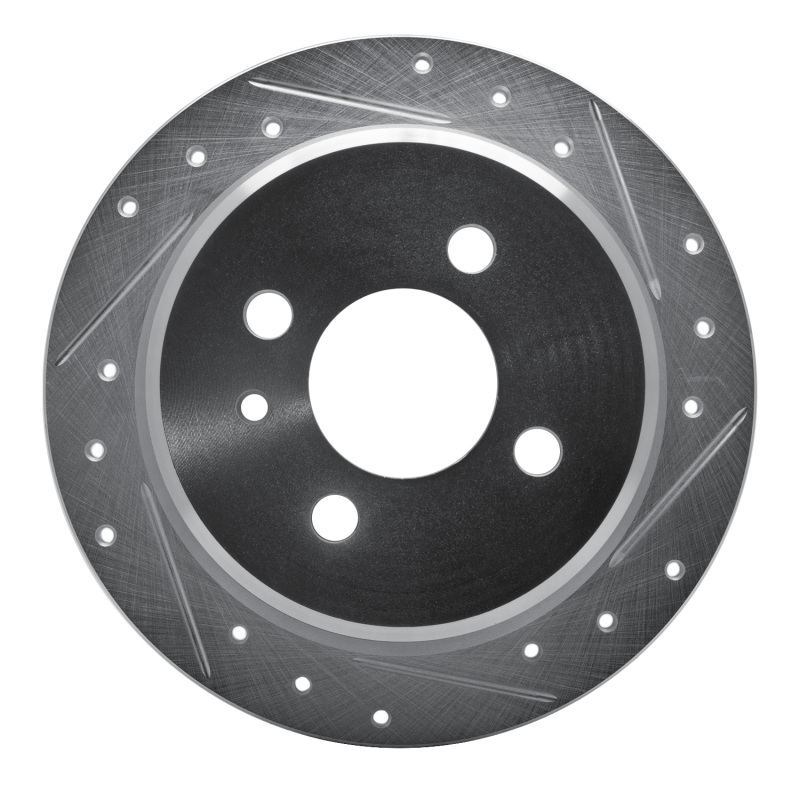 Picture of R1 88-90 BMW 325IX Rear Right Drilled & Slotted Silver Brake Rotor