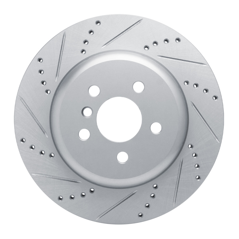 Picture of R1 17-25 BMW 230I Right Rear Drilled & Slotted Silver Brake Rotor