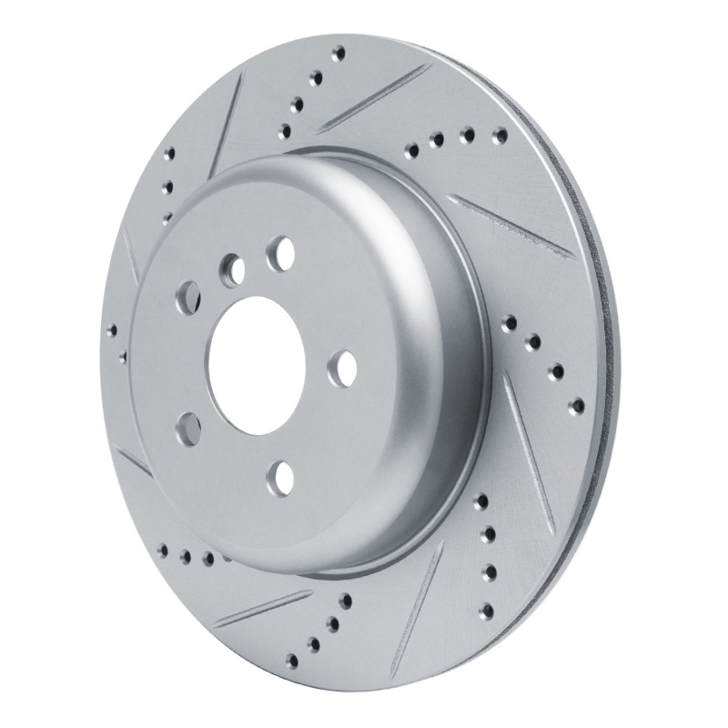 Picture of R1 17-25 BMW 230I Right Rear Drilled & Slotted Silver Brake Rotor