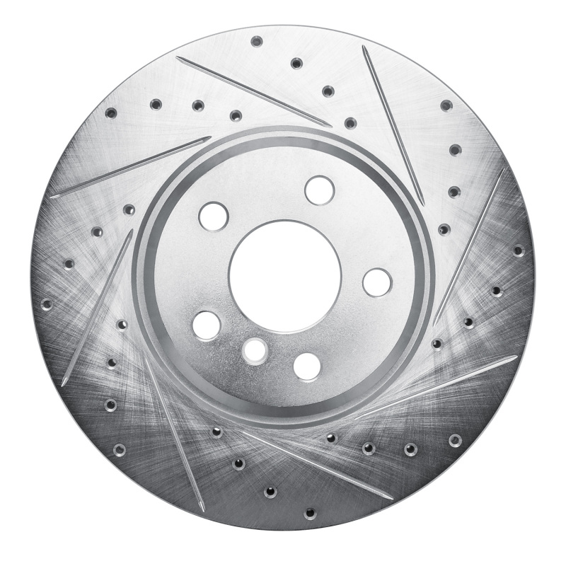 Picture of R1 18-25 BMW 430I Gran Coupe Front Right Drilled & Slotted Silver Brake Rotor