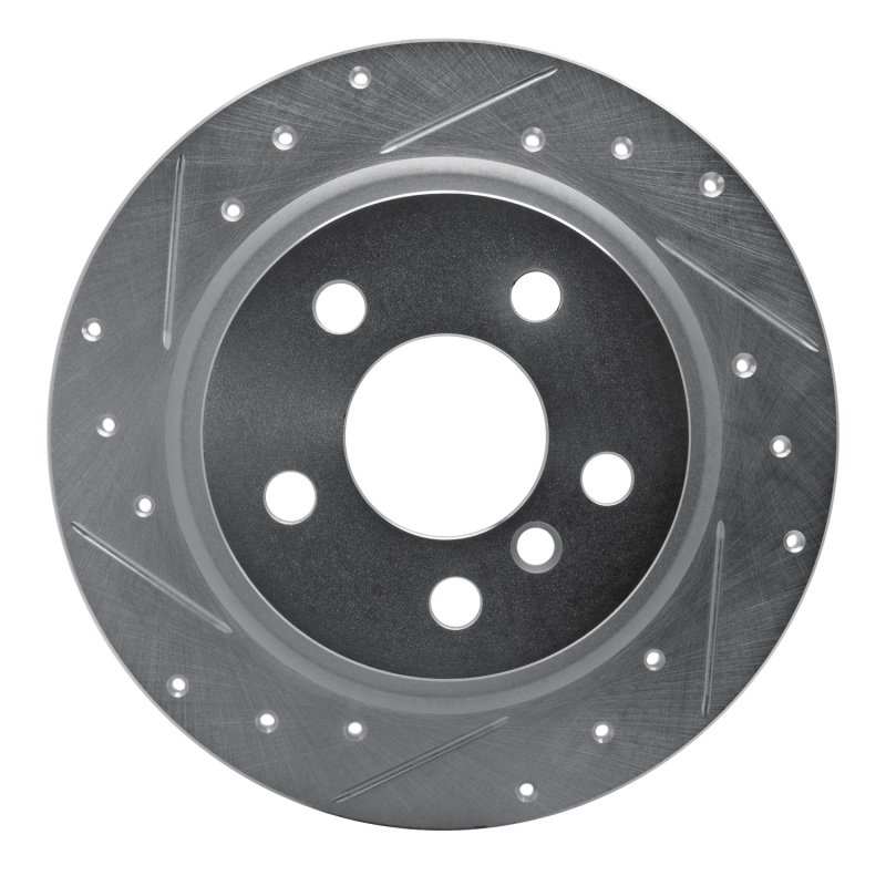 Picture of R1 14-25 BMW i3 Rear Left Drilled & Slotted Silver Brake Rotor