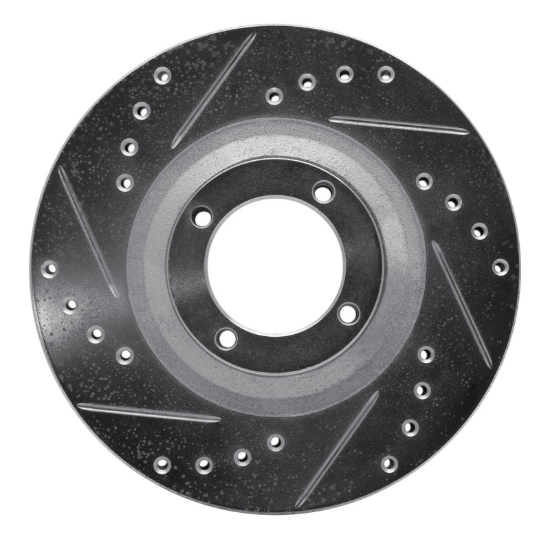 Picture of R1 83-89 Isuzu Impulse Front Left Drilled & Slotted Silver Brake Rotor