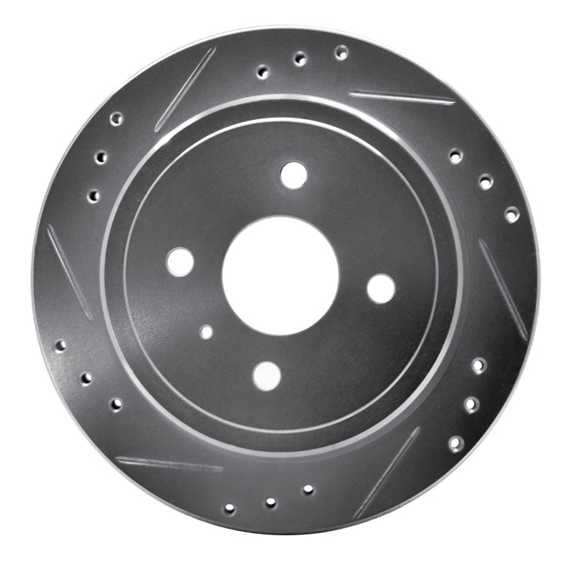 Picture of R1 83-89 Isuzu Impulse Rear Left Drilled & Slotted Silver Brake Rotor