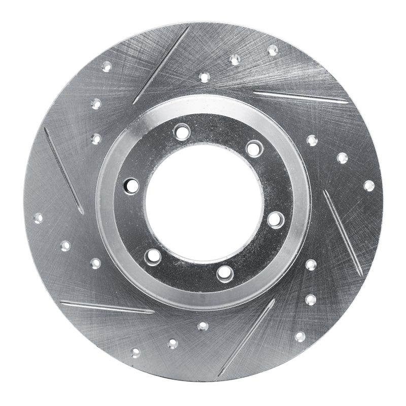 Picture of R1 78-83 Chevrolet Luv Front Left Drilled & Slotted Silver Brake Rotor