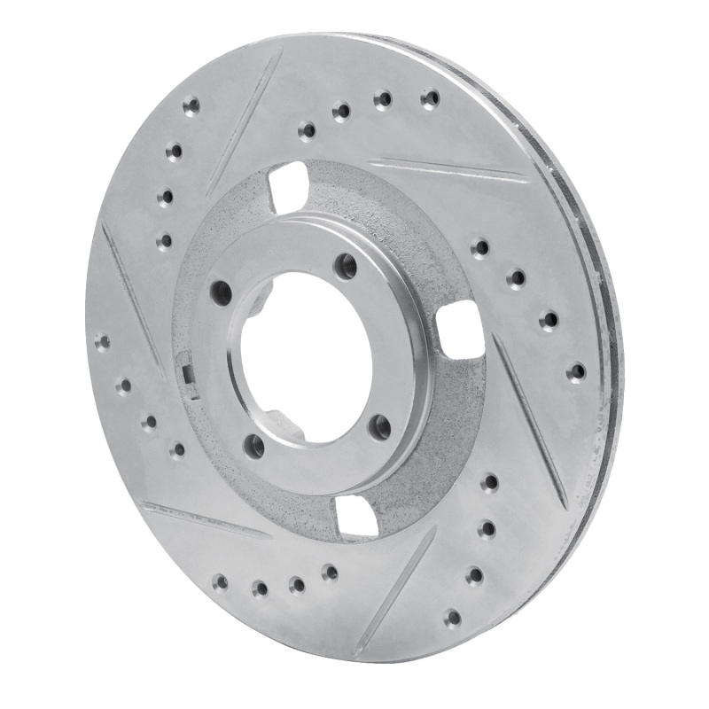 Picture of R1 83-89 Isuzu Impulse Front Left Drilled & Slotted Silver Brake Rotor