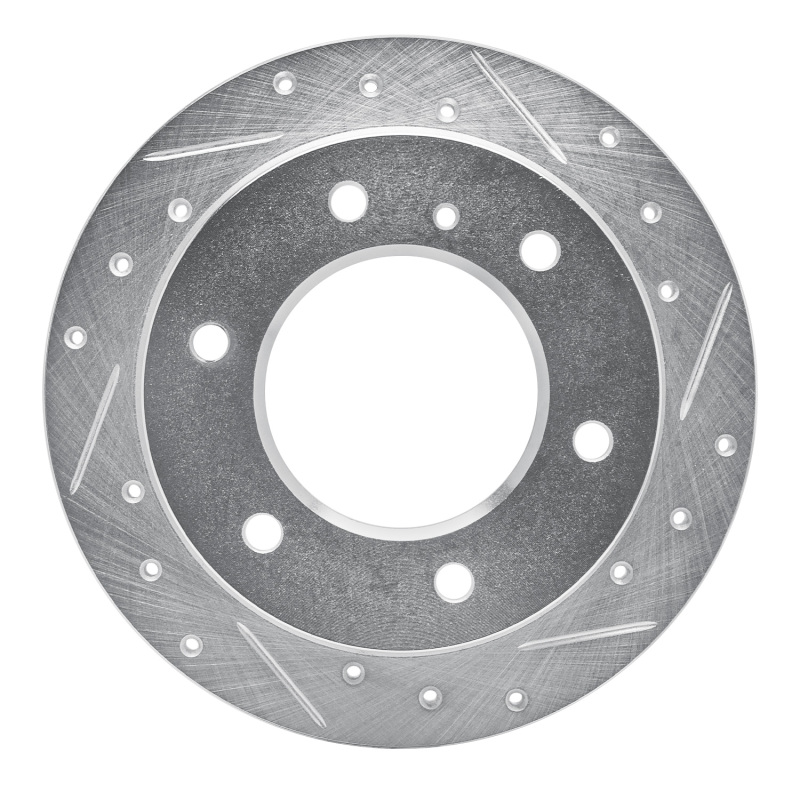 Picture of R1 88-95 Isuzu Pickup Rear Right Drilled & Slotted Silver Brake Rotor