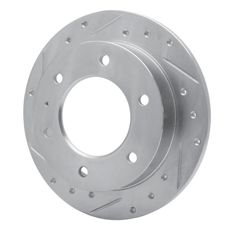 Picture of R1 88-95 Isuzu AMIGO Rear Left Drilled & Slotted Silver Brake Rotor
