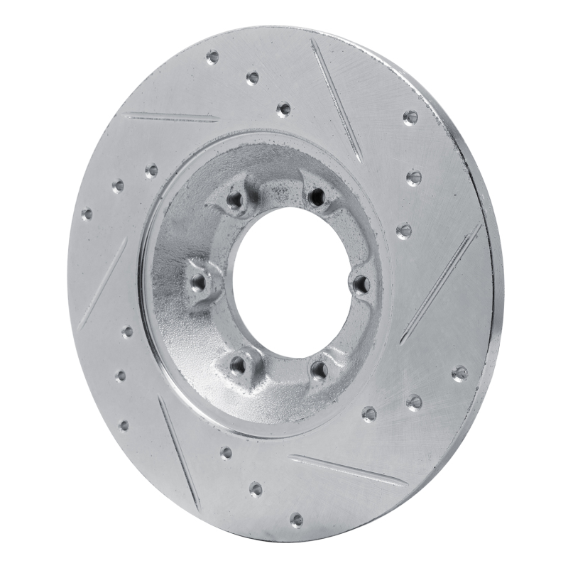 Picture of R1 78-83 Chevrolet Luv Front Left Drilled & Slotted Silver Brake Rotor