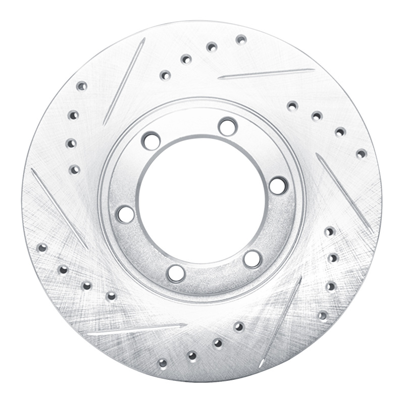 Picture of R1 86-06 Chevrolet Luv Pickup (Mexico) Front Left Drilled & Slotted Silver Brake Rotor