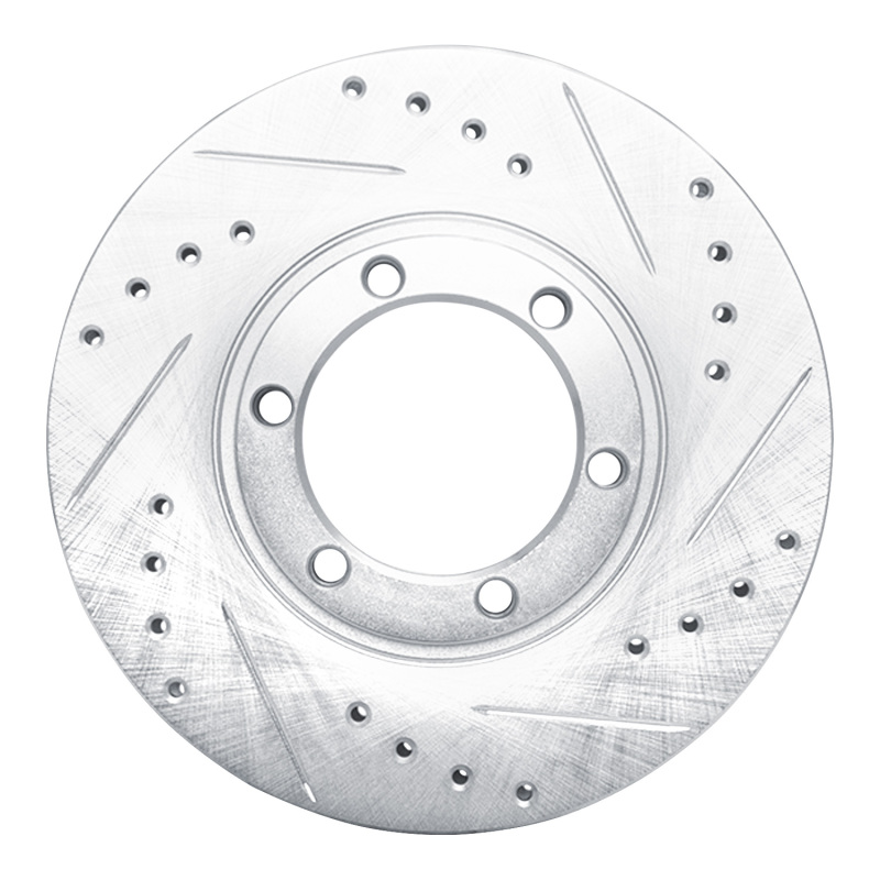 Picture of R1 86-06 Chevrolet Luv Pickup (Mexico) Front Right Drilled & Slotted Silver Brake Rotor