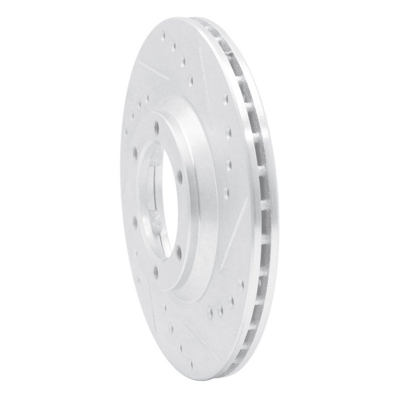 Picture of R1 84-87 Isuzu Pickup Front Right Drilled & Slotted Silver Brake Rotor