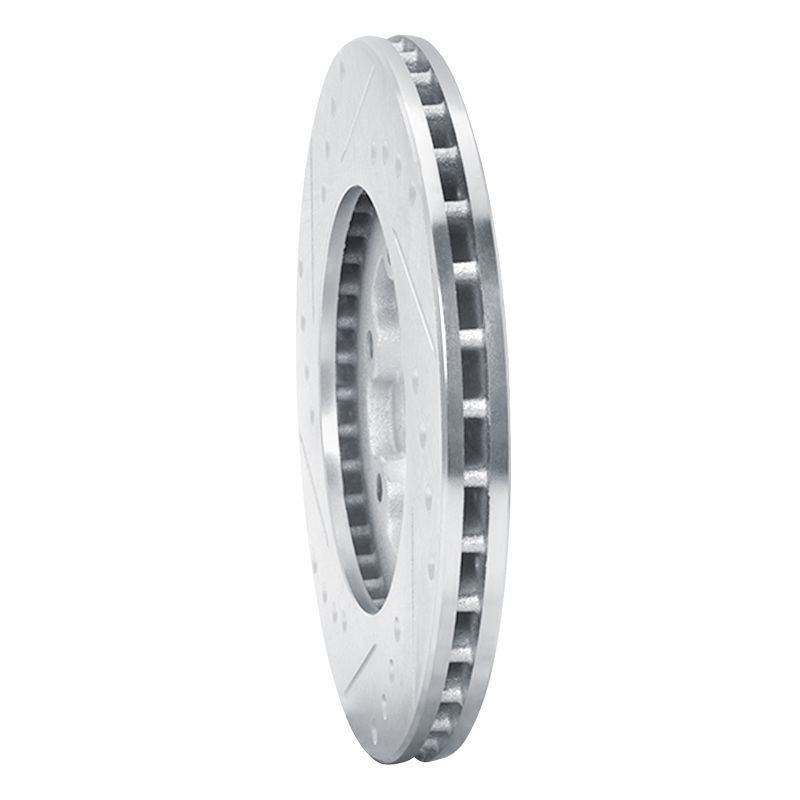 Picture of R1 86-06 Chevrolet Luv Pickup (Mexico) Front Right Drilled & Slotted Silver Brake Rotor