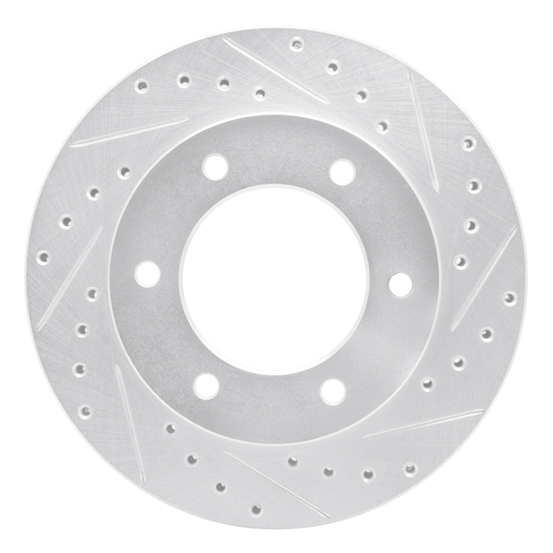 Picture of R1 01-04 Honda Passport Front Right Drilled & Slotted Silver Brake Rotor