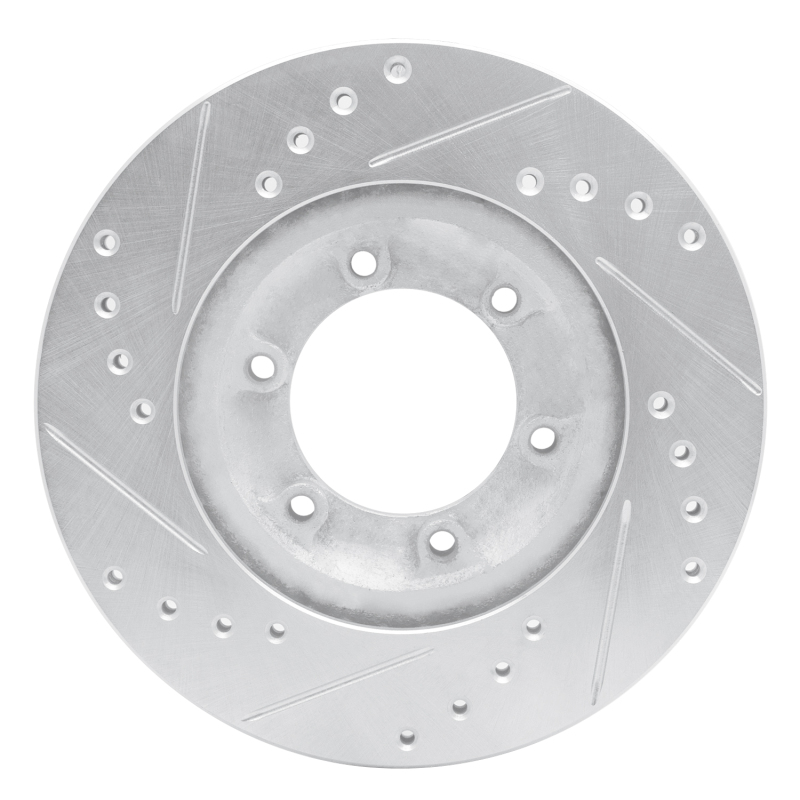 Picture of R1 84-87 Isuzu Pickup Front Right Drilled & Slotted Silver Brake Rotor