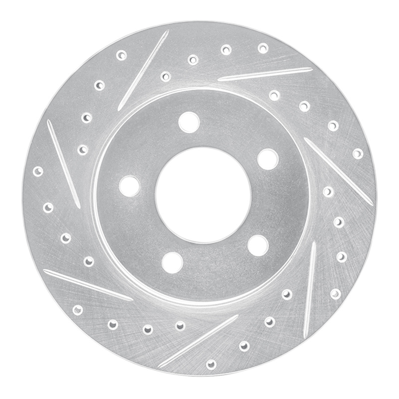 Picture of R1 93-97 Chrysler CONCORDE Front Left Drilled & Slotted Silver Brake Rotor