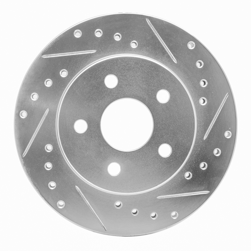 Picture of R1 91-92 Dodge Monaco Front Right Drilled & Slotted Silver Brake Rotor