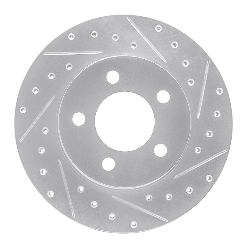 Picture of R1 93-97 Chrysler CONCORDE Front Right Drilled & Slotted Silver Brake Rotor