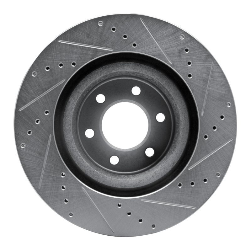 Picture of R1 92-02 Dodge Viper Front Left Drilled & Slotted Silver Brake Rotor