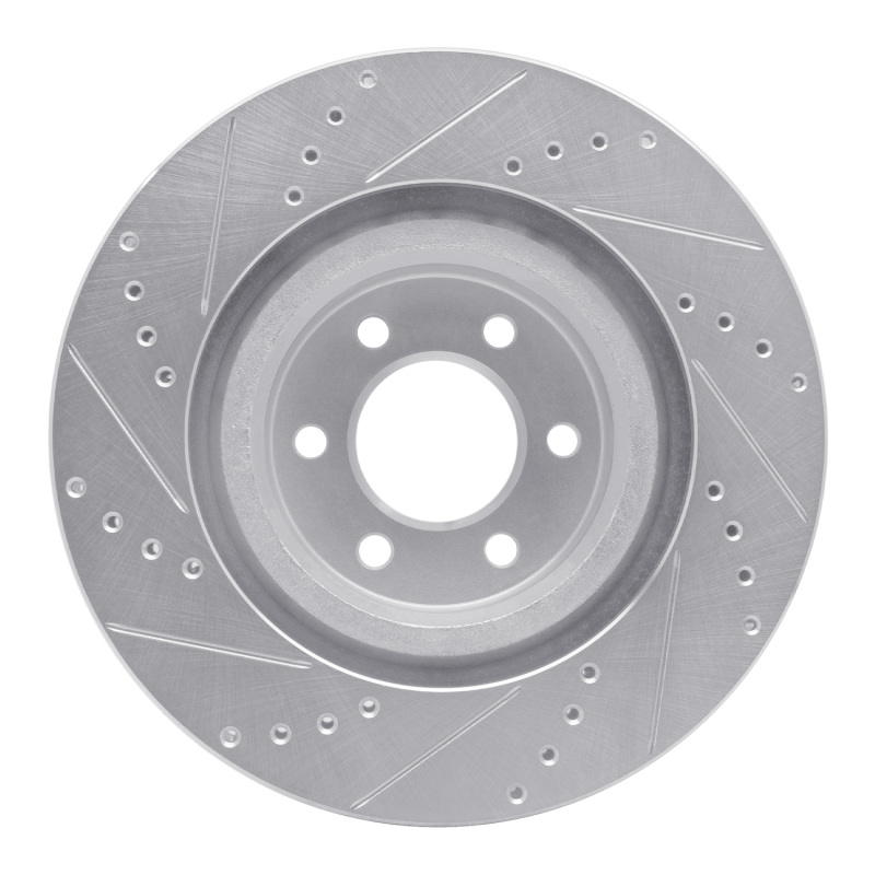 Picture of R1 92-02 Dodge Viper Front Right Drilled & Slotted Silver Brake Rotor