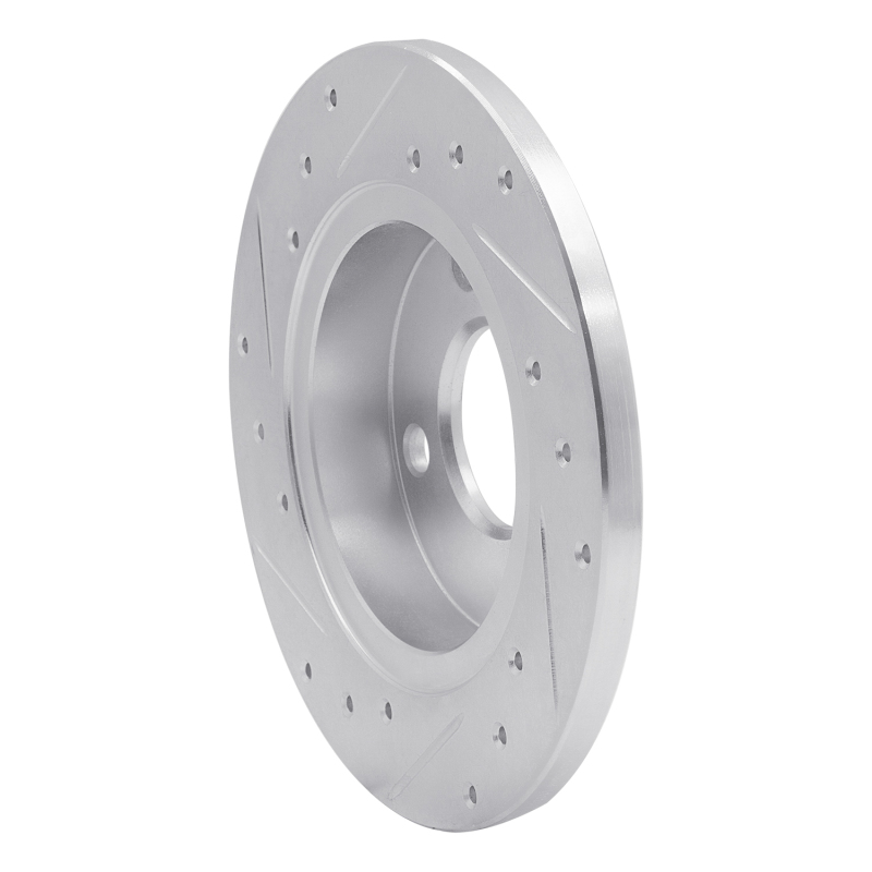 Picture of R1 78-90 Dodge Charger Front Right Drilled & Slotted Silver Brake Rotor