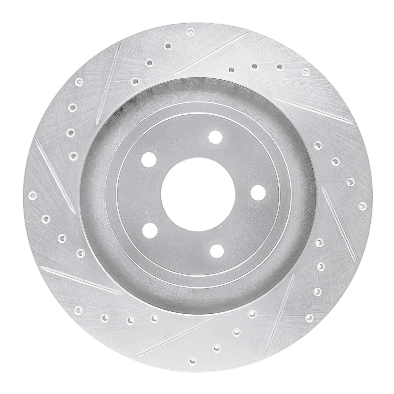 Picture of R1 08-14 Chrysler 200 Front Left Drilled & Slotted Silver Brake Rotor