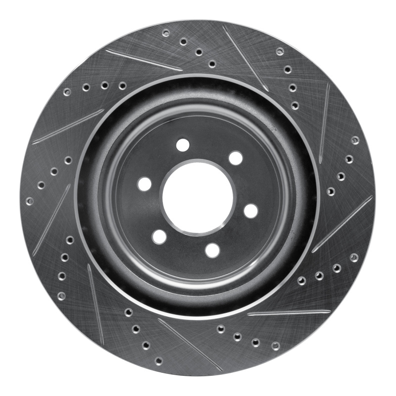 Picture of R1 03-17 Dodge Viper Rear Left Drilled & Slotted Silver Brake Rotor