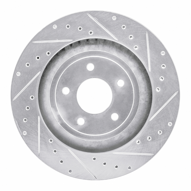 Picture of R1 08-14 Chrysler 200 Front Right Drilled & Slotted Silver Brake Rotor