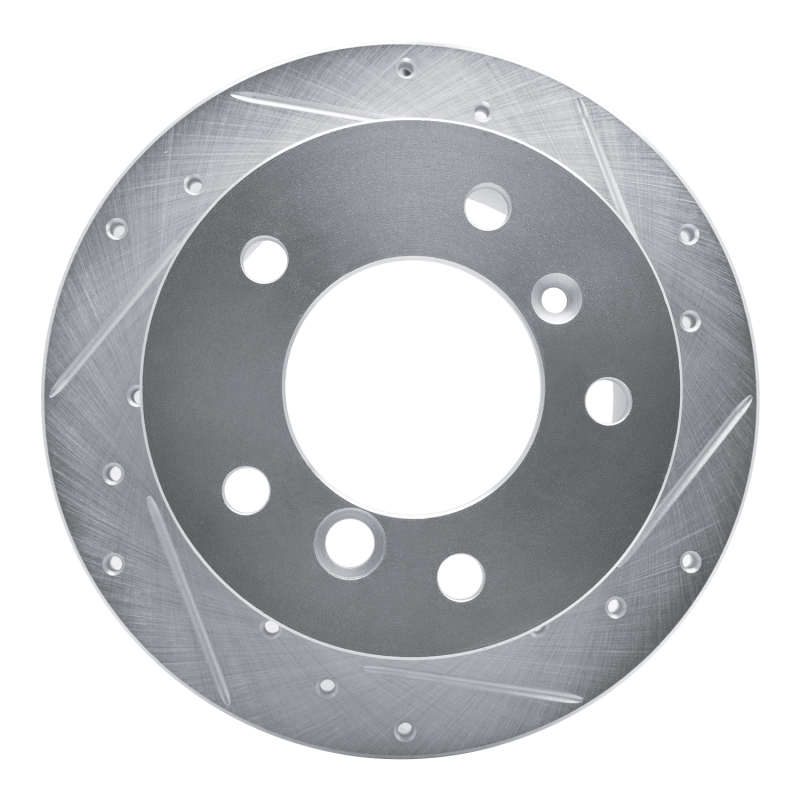 Picture of R1 02-18 Dodge Sprinter 3500 Rear Right Drilled & Slotted Silver Brake Rotor
