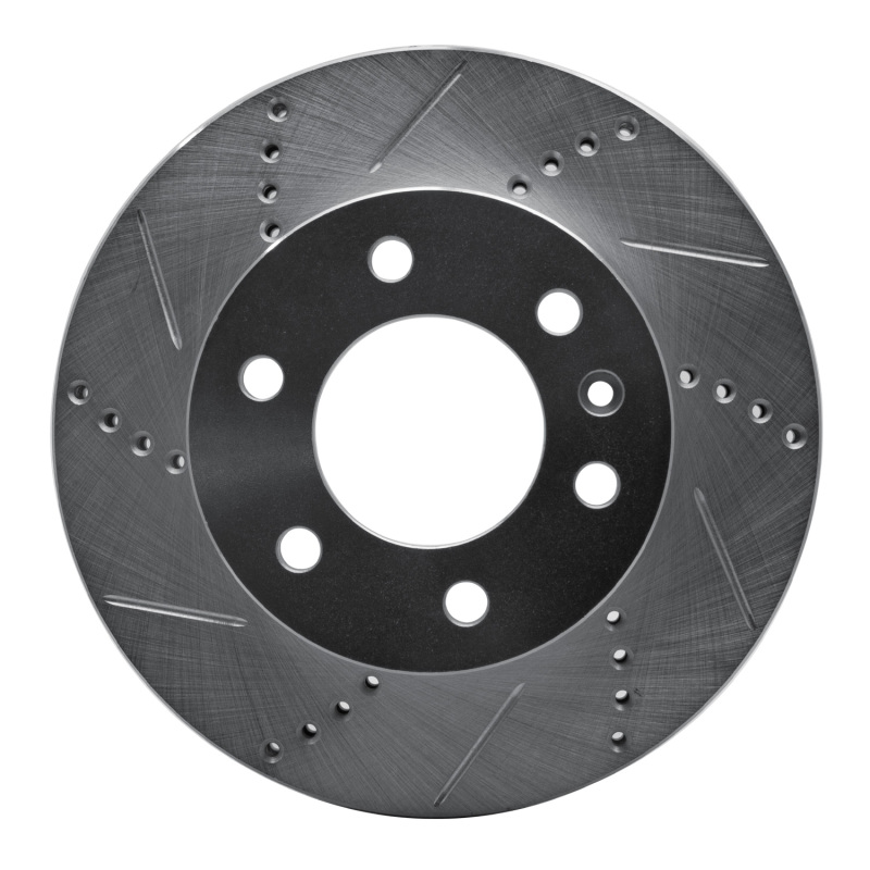 Picture of R1 06-25 American Coach Patriot Front Left Drilled & Slotted Silver Brake Rotor