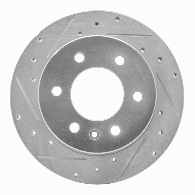 Picture of R1 06-18 Dodge Sprinter 3500 Rear Left Drilled & Slotted Silver Brake Rotor