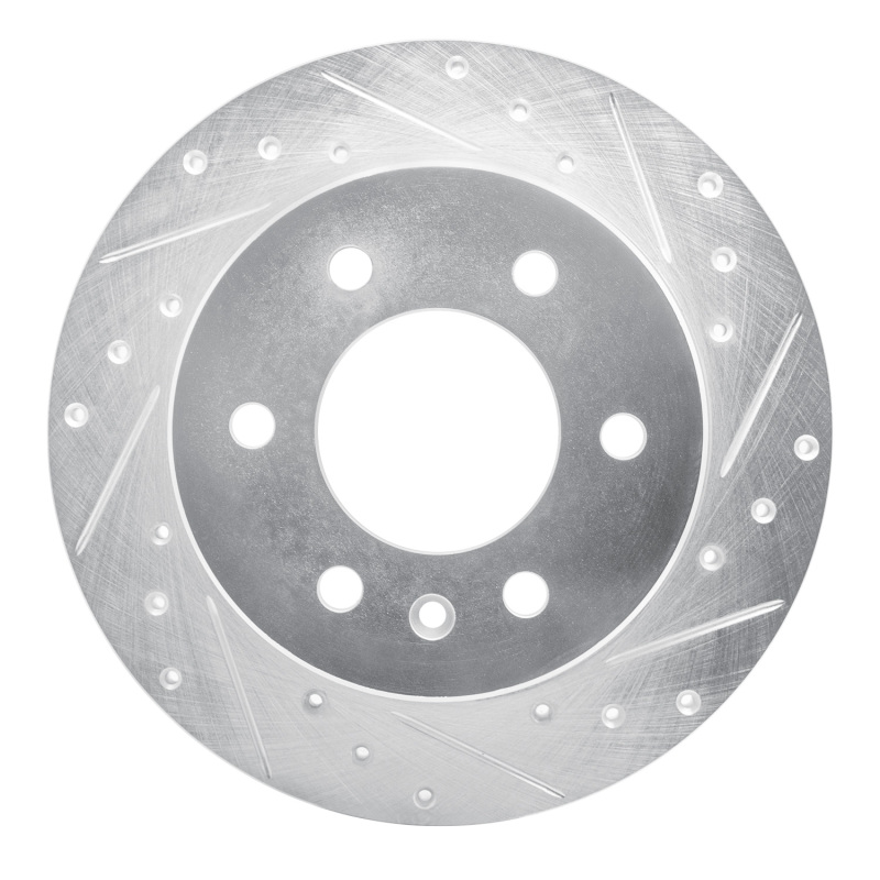 Picture of R1 06-18 Dodge Sprinter 3500 Rear Right Drilled & Slotted Silver Brake Rotor