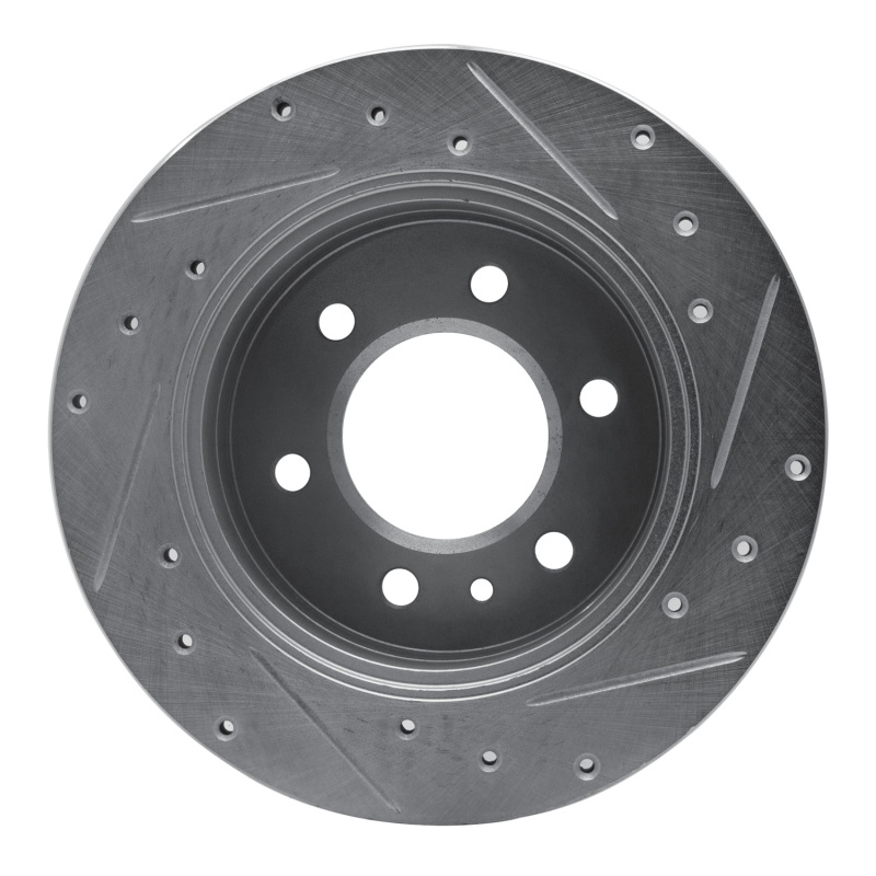 Picture of R1 06-18 Dodge Sprinter 3500 Rear Left Drilled & Slotted Silver Brake Rotor