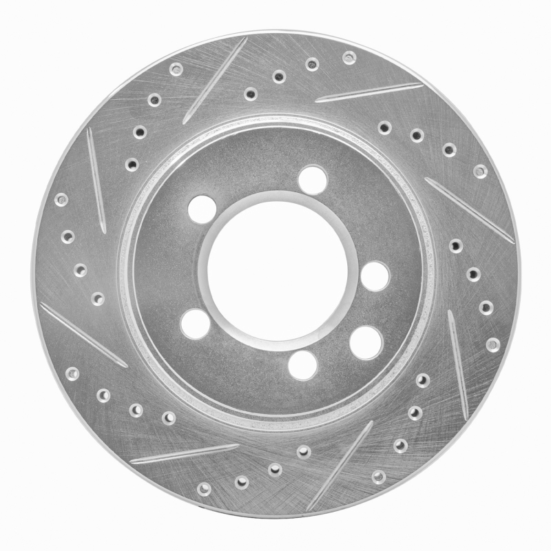 Picture of R1 74-81 Dodge Ramcharger 4WD Front Left Drilled & Slotted Silver Brake Rotor