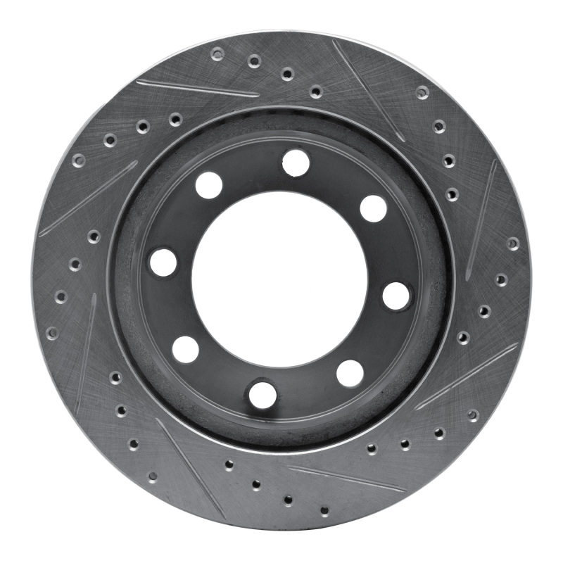 Picture of R1 71-97 Dodge D300 Front Left Drilled & Slotted Silver Brake Rotor