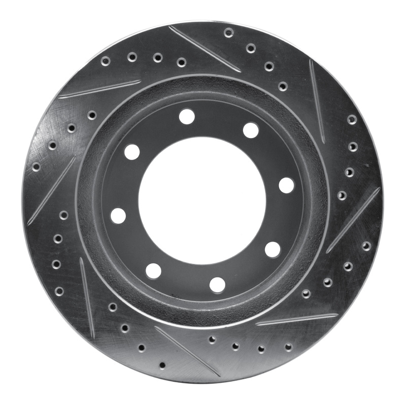 Picture of R1 73-93 Dodge B300 Van (71-74) / B300 (75-80) Front Left Drilled & Slotted Silver Brake Rotor