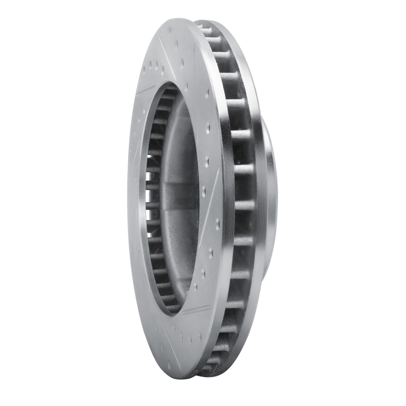 Picture of R1 80-93 Dodge W100 Front Left Drilled & Slotted Silver Brake Rotor