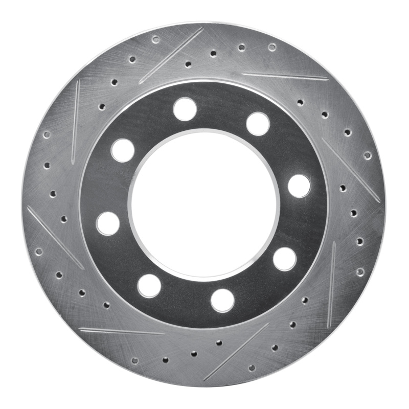 Picture of R1 89-93 Dodge W350 Front Left Drilled & Slotted Silver Brake Rotor