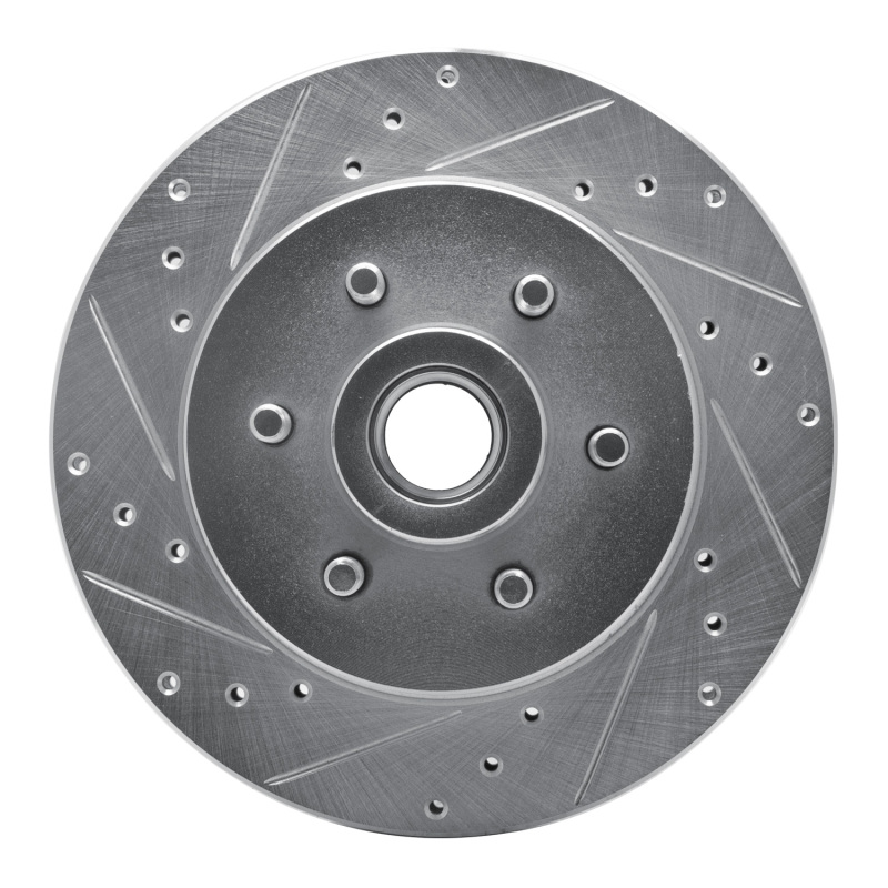 Picture of R1 93-96 Dodge DAKOTA RWD Front Left Drilled & Slotted Silver Brake Rotor