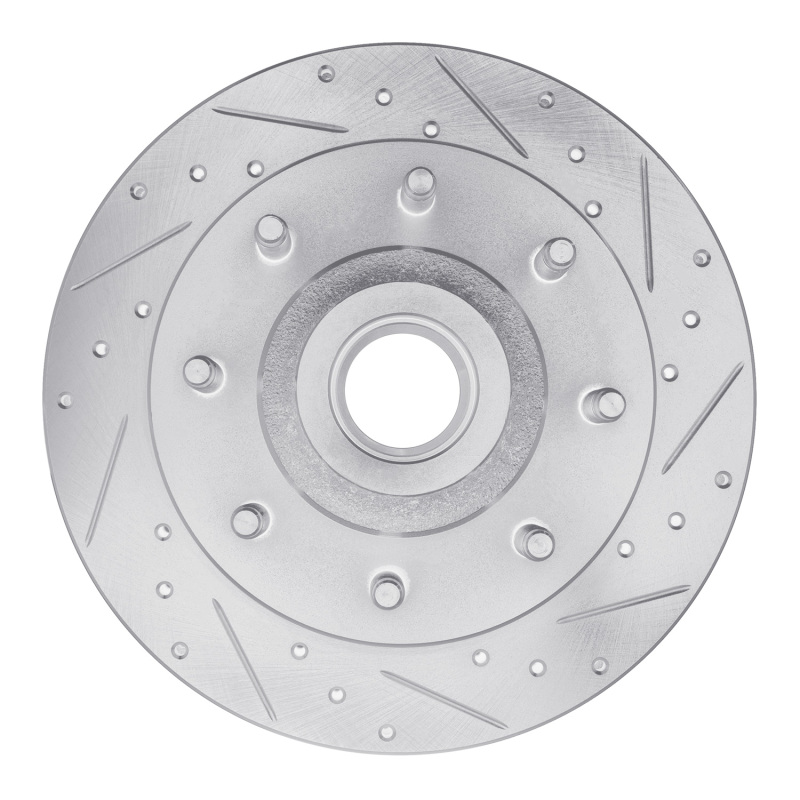 Picture of R1 98-03 Dodge B3500 / B2500 Front Right Drilled & Slotted Silver Brake Rotor