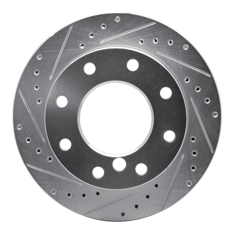 Picture of R1 75-79 Dodge W200 Front Left Drilled & Slotted Silver Brake Rotor
