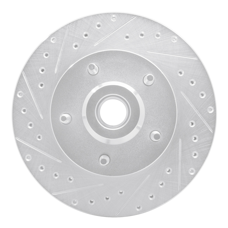 Picture of R1 03-03 Dodge Ram 1500 Van Front Left Drilled & Slotted Silver Brake Rotor