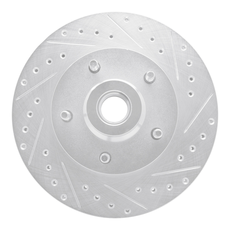 Picture of R1 03-03 Dodge Ram 1500 Van Front Right Drilled & Slotted Silver Brake Rotor