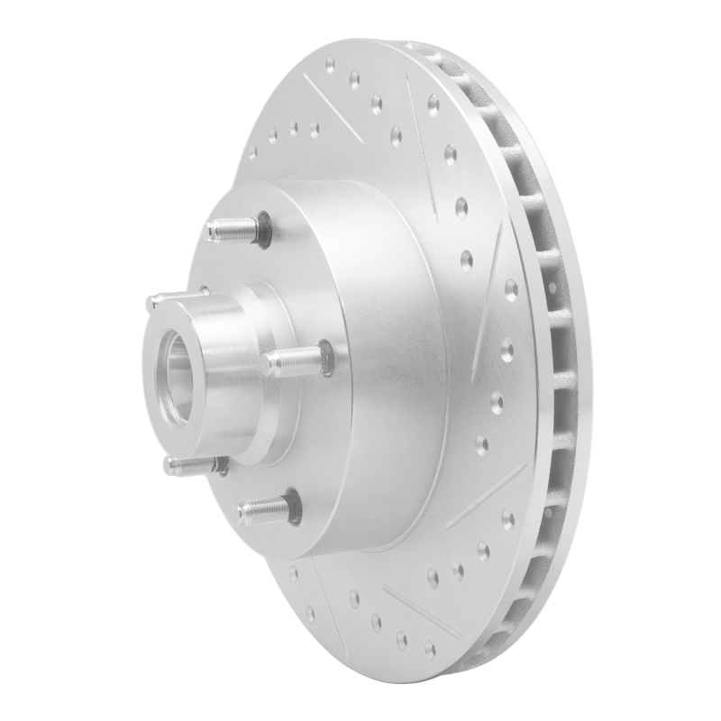 Picture of R1 03-03 Dodge Ram 1500 Van Front Right Drilled & Slotted Silver Brake Rotor