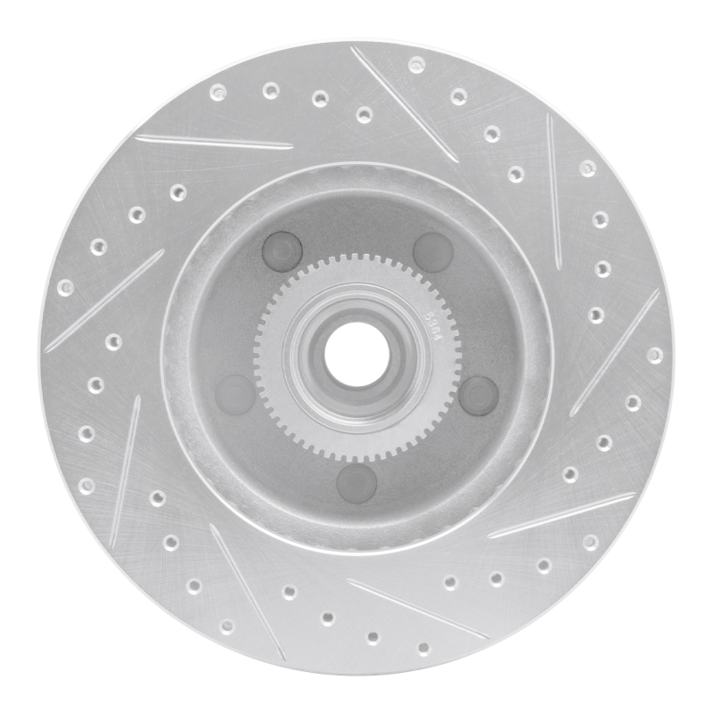 Picture of R1 03-03 Dodge Ram 1500 Van Front Left Drilled & Slotted Silver Brake Rotor