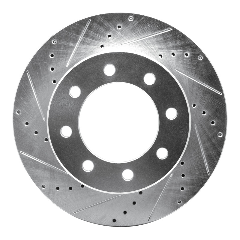 Picture of R1 09-25 Dodge Ram 3500 Front Left Drilled & Slotted Silver Brake Rotor
