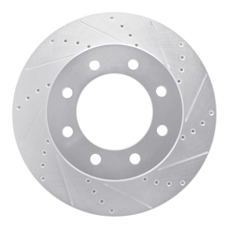 Picture of R1 09-25 Dodge Ram 3500 Front Right Drilled & Slotted Silver Brake Rotor
