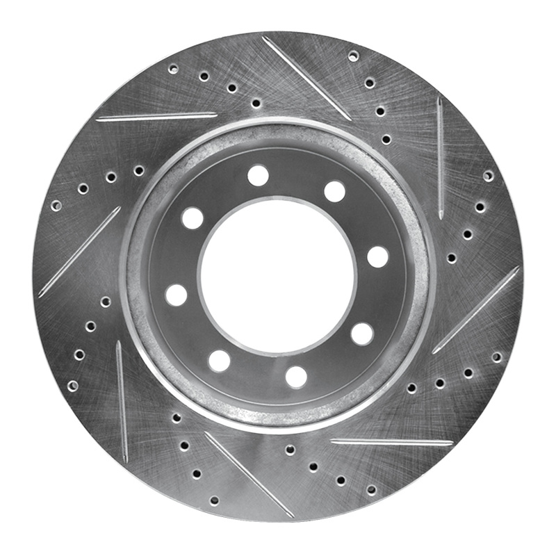 Picture of R1 09-25 Dodge Ram 3500 Front Left Drilled & Slotted Silver Brake Rotor
